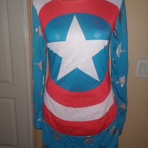 Women's Captain Marvel Super hero costume Small